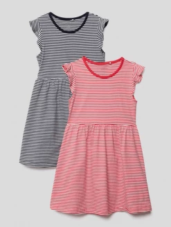 Billig ⌛ Name It Kleid Mit Streifenmuster Im 2er-Pack - Marineblau 🔥