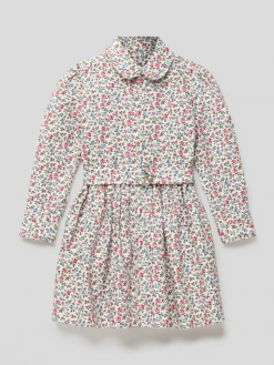 Auslauf ✨ Polo Ralph Lauren Kids Minikleid Mit Floralem Muster Modell 'FRANCINE' - Offwhite 😀