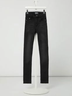 Schlussverkauf ✨ Blue Effect Slim Fit High Waist 👖 Jeans Mit Stretch-Anteil - Schwarz 👍