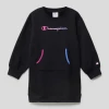 Aktion 😉 CHAMPION Sweatkleid Mit Känguru-Tasche - Schwarz ⌛