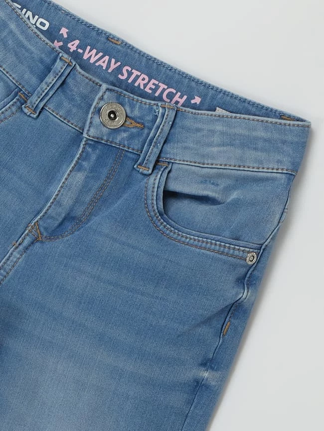 Aktion 😀 VINGINO Super Skinny Fit 👖 Jeans Mit Stretch-Anteil Modell 'Bella' - Blau ✔️ 4 Aktion 😀 VINGINO Super Skinny Fit 👖 Jeans Mit Stretch-Anteil Modell 'Bella' - Blau ✔️ – Bild 2