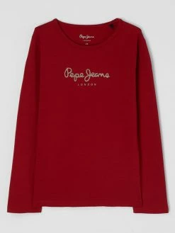 Bester Verkauf 🎁 Pepe 👖 Jeans Sweatshirt Mit Stretch-Anteil Modell 'Hana' - Rot 🔥