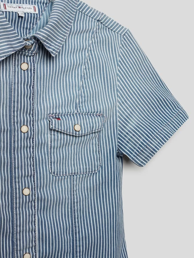 Aktion ⭐ Tommy Hilfiger Teens Kleid Mit Streifenmuster - 👖 Jeans ⭐ 4 Aktion ⭐ Tommy Hilfiger Teens Kleid Mit Streifenmuster - 👖 Jeans ⭐ – Bild 2