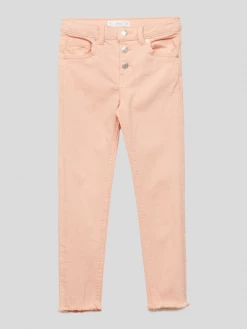 Neu 🎁 Mango Slim Fit 👖 Jeans Im Cropped Design - Apricot 🔥