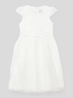 Angebote 😉 Happy 👧 Girls Kommunionskleid Mit Ziersteinbesatz - Ecru 🎁