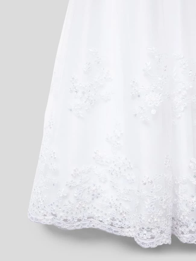 Bestes Angebot 😉 Happy 👧 Girls Kommunionskleid Mit Bolero - Weiß 🎁 4 Bestes Angebot 😉 Happy 👧 Girls Kommunionskleid Mit Bolero - Weiß 🎁 – Bild 2