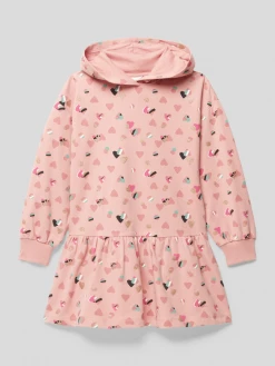 Rabatt 💯 S.Oliver RED LABEL Sweatkleid Mit Allover-Muster - Hellrosa 👍