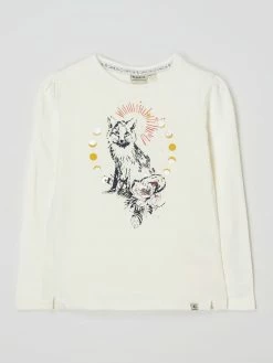 Blitzangebot 🥰 Garcia Longsleeve Mit Print - Offwhite 😍