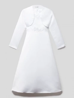 Beste Bewertungen von ✔️ Happy 👧 Girls Kleid Mit Zierbesatz - Weiß 🥰