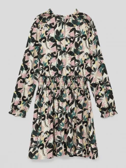 Bestes Angebot 🧨 OVS Blusenkleid Mit Allover-Muster - Rosa ✔️