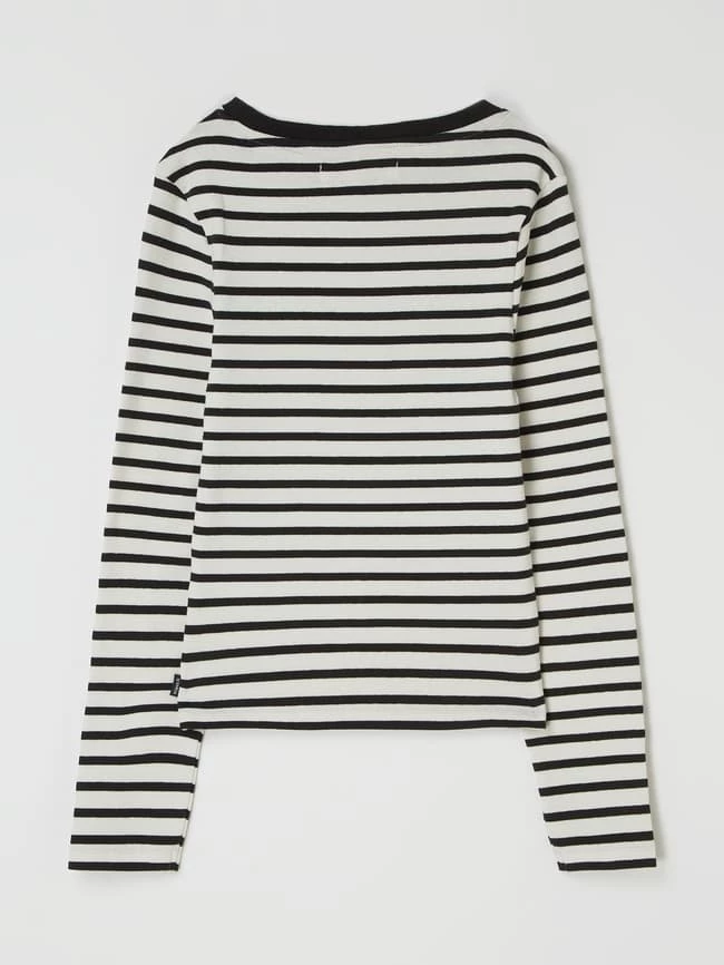 Billig 🎁 Garcia Longsleeve Mit Streifenmuster - Schwarz 🌟 5 Billig 🎁 Garcia Longsleeve Mit Streifenmuster - Schwarz 🌟 – Bild 3