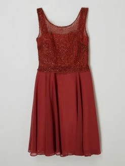 Billig 🎁 G.O.L. Kleid Mit Floralen Stickereien - Terrakotta 🎉