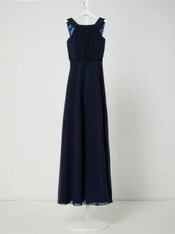 Auslauf 🧨 G.O.L. Maxikleid Aus Chiffon - Marineblau ⌛