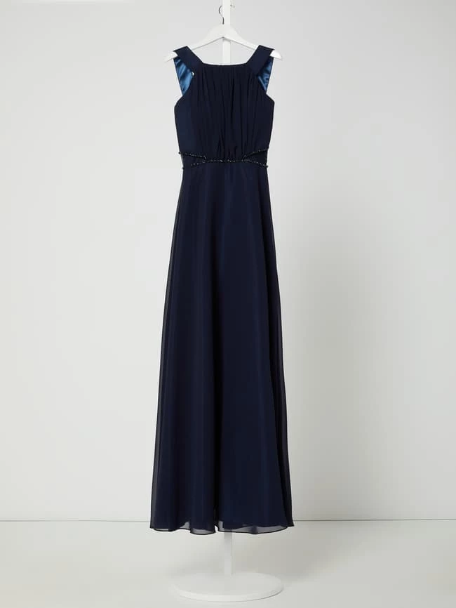 Auslauf 🧨 G.O.L. Maxikleid Aus Chiffon - Marineblau ⌛ 3 Auslauf 🧨 G.O.L. Maxikleid Aus Chiffon - Marineblau ⌛