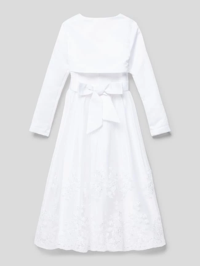 Bestes Angebot 😉 Happy 👧 Girls Kommunionskleid Mit Bolero - Weiß 🎁 5 Bestes Angebot 😉 Happy 👧 Girls Kommunionskleid Mit Bolero - Weiß 🎁 – Bild 3