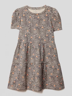 Billig ๐ Name It Kleid Mit Allover-Muster - Offwhite ๐