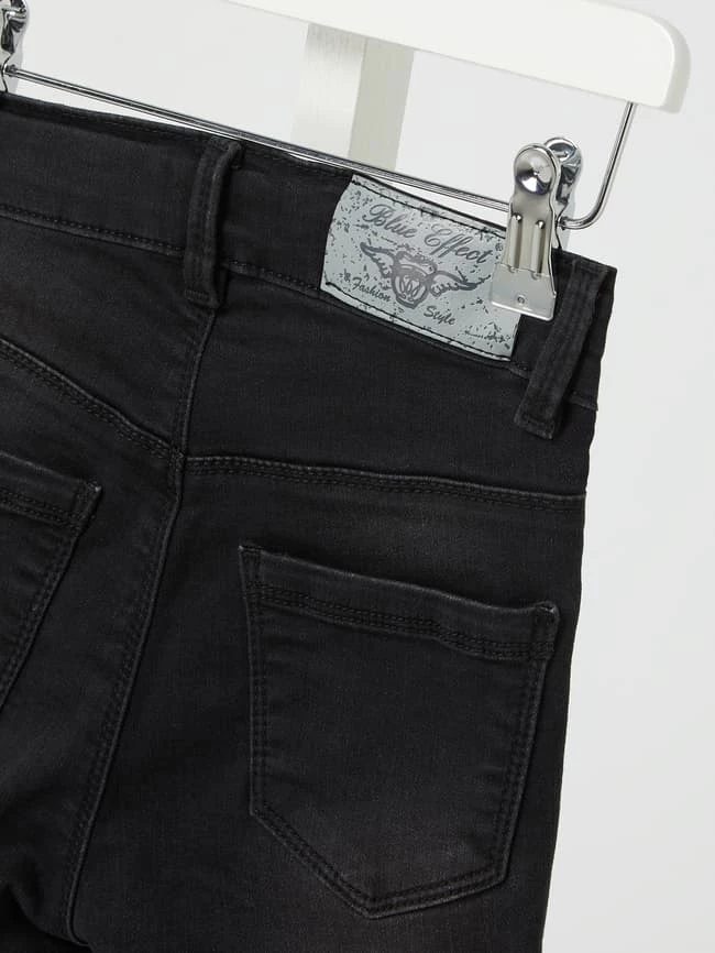 Schlussverkauf ✨ Blue Effect Slim Fit High Waist 👖 Jeans Mit Stretch-Anteil - Schwarz 👍 5 Schlussverkauf ✨ Blue Effect Slim Fit High Waist 👖 Jeans Mit Stretch-Anteil - Schwarz 👍 – Bild 3