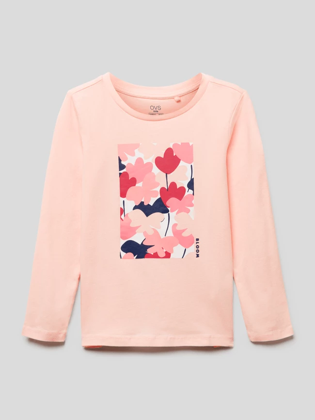 Schlussverkauf 💯 OVS Longsleeve Mit Rundhalsausschnitt Und Print - Rosa 🎁 3 Schlussverkauf 💯 OVS Longsleeve Mit Rundhalsausschnitt Und Print - Rosa 🎁