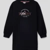 Auslauf ✨ Tommy Hilfiger Kids Kleid Mit Label-Print Modell 'FOIL' - Marineblau 🛒