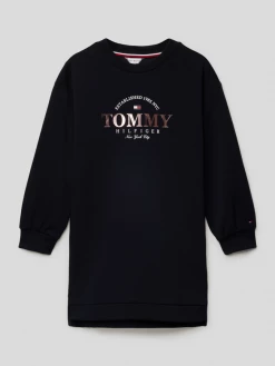 Auslauf ✨ Tommy Hilfiger Kids Kleid Mit Label-Print Modell 'FOIL' - Marineblau 🛒