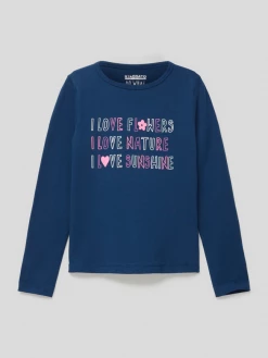 Coupon 💯 Staccato Longsleeve Mit Statement-Print Modell 'LT Juli' - Dunkelblau 🛒