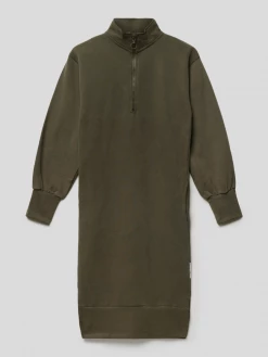 Budget 💯 Marc O'Polo Sweatkleid Mit Stehkragen - Olivgrün 🌟