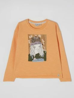 Bestes Angebot 😀 Garcia Longsleeve Mit Strasssteinen - Apricot 😀