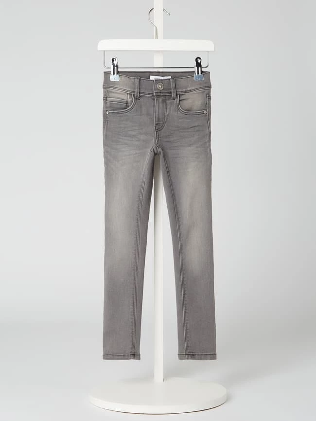 Brandneu 🎉 Name It Skinny Fit 👖 Jeans Mit Stretch-Anteil Modell 'Polly' - Hellgrau 👍 3 Brandneu 🎉 Name It Skinny Fit 👖 Jeans Mit Stretch-Anteil Modell 'Polly' - Hellgrau 👍