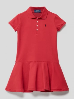 Beste Bewertungen von 🔥 Polo Ralph Lauren Kids Kleid Mit Polokragen Modell 'POLO' - Rot ✨