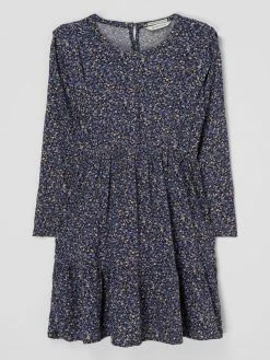 Bester Verkauf 👏 Tom Tailor Kleid Aus Viskose - Marineblau ⌛