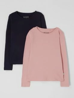 Bestes Angebot ❤️ Blue Seven Longsleeve Aus Baumwolle Im 2er-Pack - Marineblau 😉