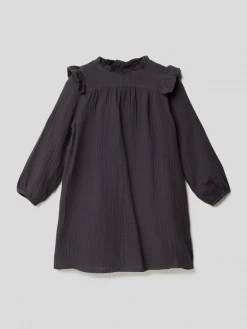 Rabatt ⭐ Only Kleid Mit Rüschen Modell 'KMGTHYRA' - Graphit 💯