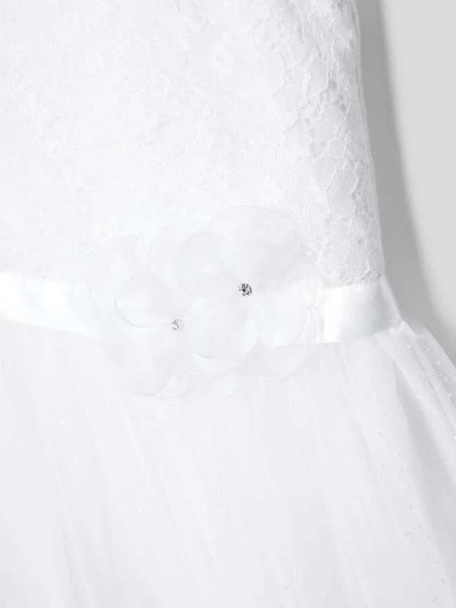 Am billigsten 🎉 Weise Kommunionskleid Mit Spitzenbesatz - Weiß 🔥 4 Am billigsten 🎉 Weise Kommunionskleid Mit Spitzenbesatz - Weiß 🔥 – Bild 2