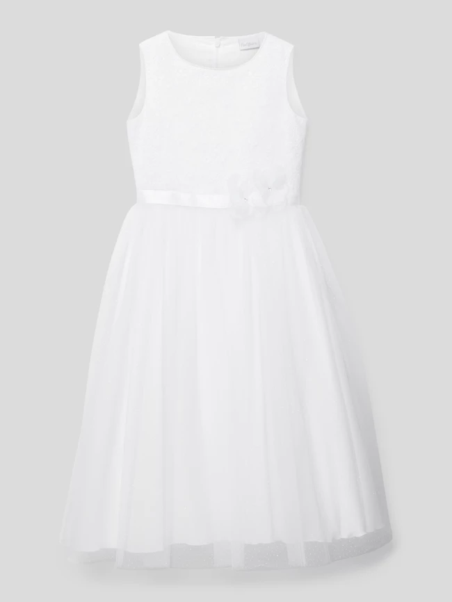 Am billigsten 🎉 Weise Kommunionskleid Mit Spitzenbesatz - Weiß 🔥 3 Am billigsten 🎉 Weise Kommunionskleid Mit Spitzenbesatz - Weiß 🔥