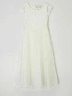 Billig ✨ Une Hautre Couture Kommunionskleid Aus Spitze Und Tüll - Offwhite 🔔