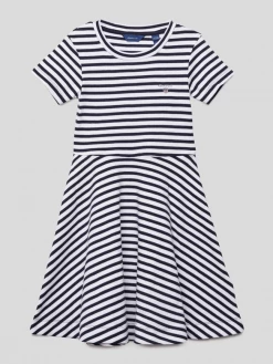 Budget 👍 Gant 👚 Shirtkleid Aus Baumwolle - Marineblau 😀