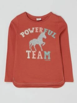 Schlussverkauf ❤️ S.Oliver RED LABEL Longsleeve Mit Glitter-Effekt - Hellrot ⌛