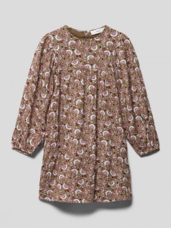 Rabatt ❤️ Mango Kleid Mit Allover-Muster Modell 'kiwi' - Khaki 🌟