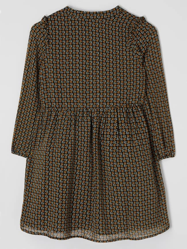 Aktion 🔥 Pepe 👖 Jeans Kleid Mit Floralem Muster Modell 'Zaelia' - Olivgrün 🧨 5 Aktion 🔥 Pepe 👖 Jeans Kleid Mit Floralem Muster Modell 'Zaelia' - Olivgrün 🧨 – Bild 3