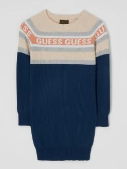 Rabatt ✔️ Guess Strickkleid Mit Kaschmir-Anteil - Marineblau 🎁