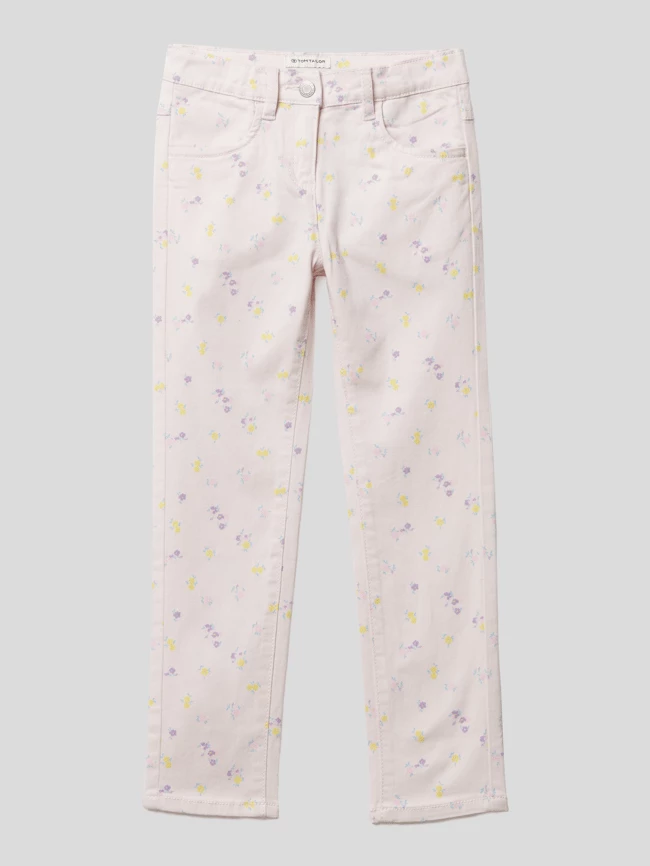 Billig 🎉 Tom Tailor 👖 Jeans Mit Floralem Allover-Muster - Hellrosa ⭐ 3 Billig 🎉 Tom Tailor 👖 Jeans Mit Floralem Allover-Muster - Hellrosa ⭐