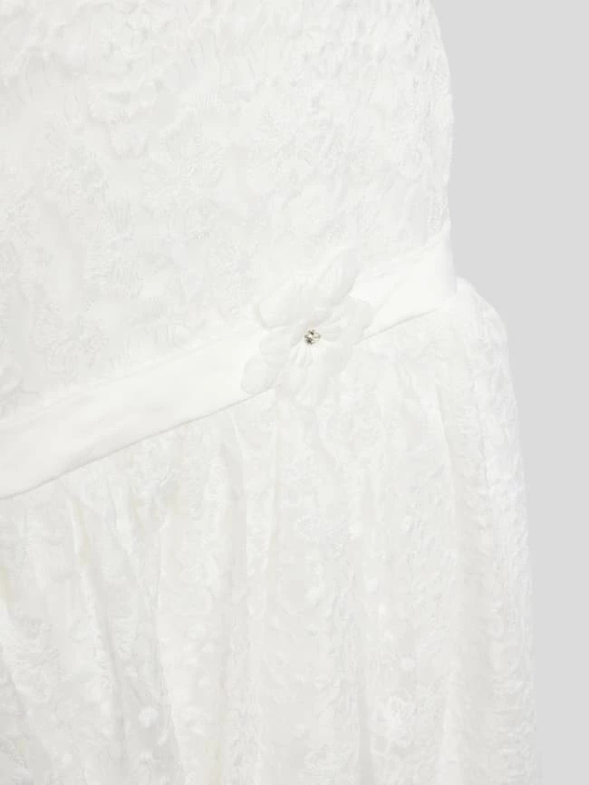 Budget 🧨 Happy 👧 Girls Kleid Mit Zierbesatz - Ecru 💯 4 Budget 🧨 Happy 👧 Girls Kleid Mit Zierbesatz - Ecru 💯 – Bild 2