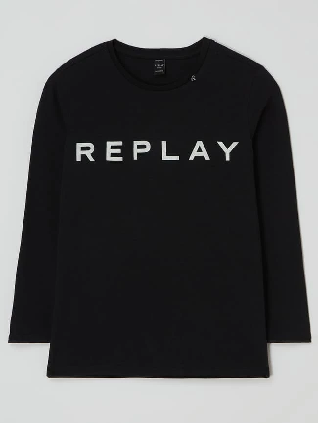 Besorgen 🤩 Replay Longsleeve Mit Logo - Schwarz 🌟 3 Besorgen 🤩 Replay Longsleeve Mit Logo - Schwarz 🌟