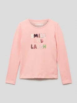 Bester Verkauf 😀 Staccato Longsleeve Mit Statement-Print Modell 'LT Sep' - Rosa 💯