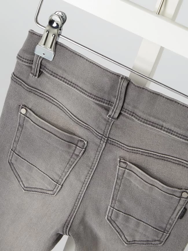 Brandneu 🎉 Name It Skinny Fit 👖 Jeans Mit Stretch-Anteil Modell 'Polly' - Hellgrau 👍 5 Brandneu 🎉 Name It Skinny Fit 👖 Jeans Mit Stretch-Anteil Modell 'Polly' - Hellgrau 👍 – Bild 3