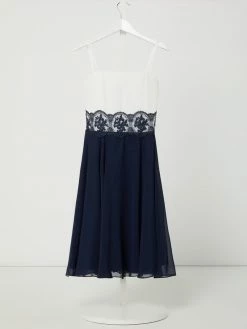 Top 10 ✨ G.O.L. Kleid Aus Chiffon Mit Ornamentaler Spitze - Marineblau 🔥