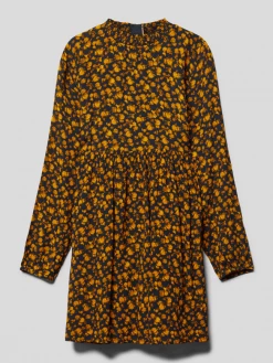 Großhandel 👏 Tommy Hilfiger Teens Kleid Mit Allover-Muster - Senfgelb 👍