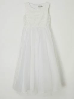 Blitzangebot 🛒 Une Hautre Couture Kommunionskleid Aus Taft Und Tüll - Offwhite 👍