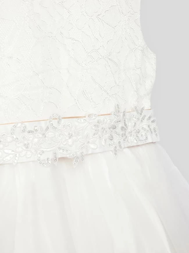 Billig 😀 Happy 👧 Girls Kommunionskleid Mit Paillettenbesatz - Offwhite 🤩 4 Billig 😀 Happy 👧 Girls Kommunionskleid Mit Paillettenbesatz - Offwhite 🤩 – Bild 2