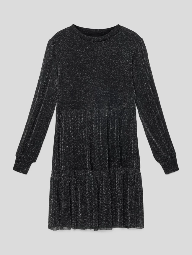 Aktion ❤️ S.Oliver RED LABEL Kleid Mit Effektgarn - Schwarz 🎁 3 Aktion ❤️ S.Oliver RED LABEL Kleid Mit Effektgarn - Schwarz 🎁